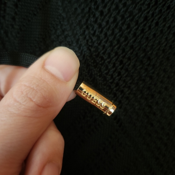 GUESS Dress Size Small Jungle Fever Cheetah Print Crochet Halter Racer T… - Picture 12 of 14